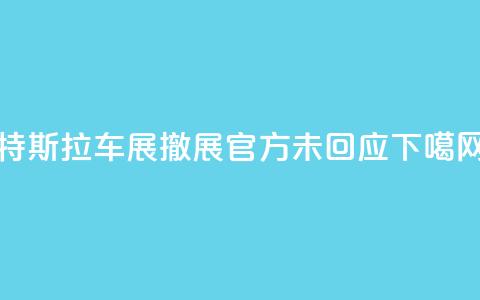 特斯拉车展撤展!官方未回应 第1张 特斯拉车展撤展!官方未回应 第1张