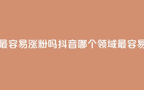 抖音做什么赛道最容易涨粉吗 - 抖音哪个领域最容易吸引粉丝?~ 第1张 抖音做什么赛道最容易涨粉吗 - 抖音哪个领域最容易吸引粉丝?~ 第1张