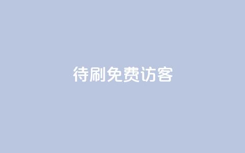 qq待刷免费访客 - 免费访客方法大揭秘! 第1张 qq待刷免费访客 - 免费访客方法大揭秘! 第1张