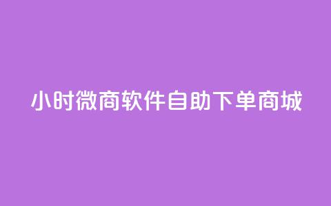 24小时微商软件自助下单商城 - 一天内轻松购物，体验自助下单的微商软件商城~  第1张