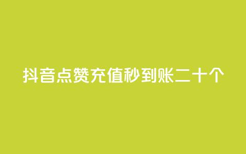 抖音点赞充值秒到账二十个 - 抖音点赞充值秒到账20个必须知道的事项! 第1张 抖音点赞充值秒到账二十个 - 抖音点赞充值秒到账20个必须知道的事项! 第1张