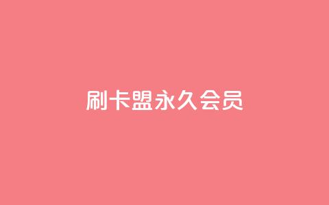 刷卡盟qq永久会员 - qq24小时自助下单全网最低价  第1张