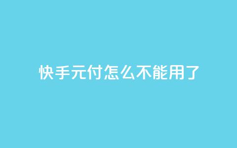 快手0元付怎么不能用了 - 快手播放量网址 第1张 快手0元付怎么不能用了 - 快手播放量网址 第1张