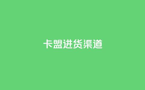 卡盟进货渠道 - 卡盟进货渠道推荐-稳定可靠的供应源任你选择~ 第1张 卡盟进货渠道 - 卡盟进货渠道推荐-稳定可靠的供应源任你选择~ 第1张