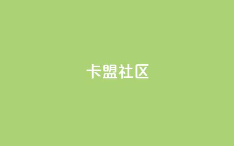 卡盟社区 - 卡盟社区：聚焦数字服务的新兴平台探索~  第1张
