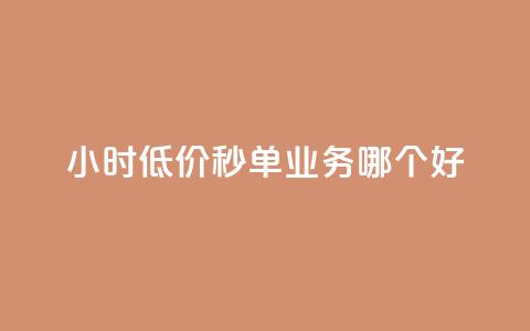 24小时低价秒单业务哪个好 - 24小时低价秒单业务推荐~ 第1张 24小时低价秒单业务哪个好 - 24小时低价秒单业务推荐~ 第1张