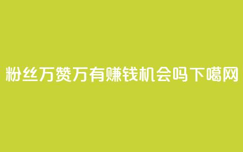 粉丝1万+赞47万，有赚钱机会吗？  第1张