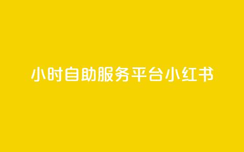 24小时自助服务平台小红书 - 小红书24小时自助服务平台	，实用又便捷~  第1张