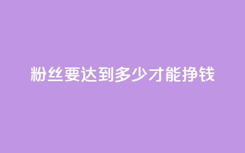 粉丝要达到多少才能挣钱 - 如何在Instagram上赚到钱所需的最低粉丝数量是多少？。  第1张