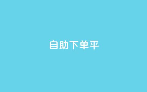 自助下单平 - 轻松自助下单，享受便利购物新体验~  第1张