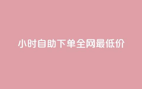 24小时自助下单全网最低价ks - 24小时内最优惠KS服务自主下单~  第1张