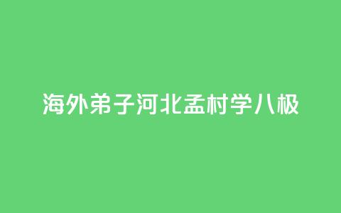 海外“弟子”河北孟村学“八极”  第1张