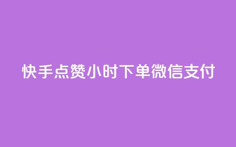 快手点赞24小时下单微信支付 - 24小时内微信支付快手点赞，安全可靠。  第1张