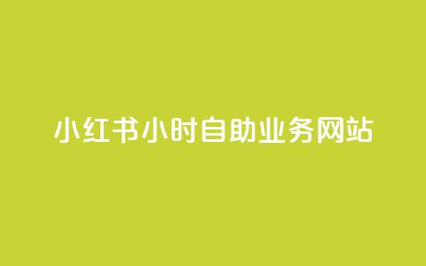 小红书24小时自助业务网站 - 小红书24小时便捷自助服务站!  第1张