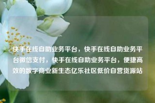 快手在线自助业务平台，快手在线自助业务平台微信支付，快手在线自助业务平台，便捷高效的数字商业新生态亿乐社区低价自营货源站