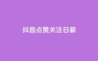 抖音点赞关注日薪300 - 抖音点赞关注日薪300，解锁点击收入奇迹！~