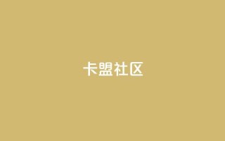 卡盟社区 - 卡盟社区：聚焦数字服务的新兴平台探索~
