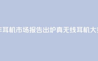 2024上半年耳机市场报告出炉：真无线耳机大势已去