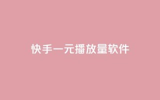 快手一元10000播放量软件 - qq业务查询网址