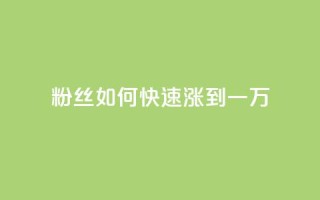 粉丝如何快速涨到一万,qq漫游是过了七天就没有吗 - 快手一元100个赞 - 如何获得1000粉丝