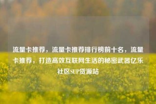流量卡推荐，流量卡推荐排行榜前十名，流量卡推荐，打造高效互联网生活的秘密武器亿乐社区SUP货源站