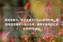 电信流量卡，电信流量卡19元200g官方办理，中国电信流量卡，灵活选择，畅享无限网络亿乐社区SUP货源站