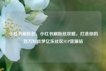 小红书刷粉丝，小红书刷粉丝攻略，打造你的百万粉丝梦亿乐社区SUP货源站