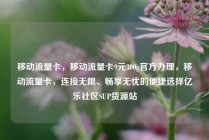 移动流量卡，移动流量卡9元300g官方办理，移动流量卡，连接无限、畅享无忧的便捷选择亿乐社区SUP货源站