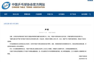 中国乒协就近期“饭圈”乱象发布声明