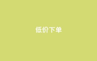 dy低价下单,代刷网. - dy业务24小时免费下单平台 - 云小店买赞软件下载