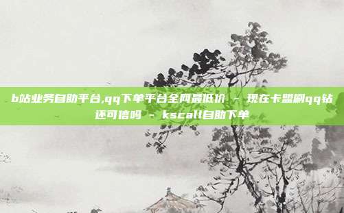 b站业务自助平台,qq下单平台全网最低价 - 现在卡盟刷qq钻还可信吗 kscall自助下单  第1张