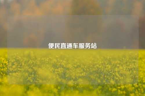 便民直通车服务站  第1张